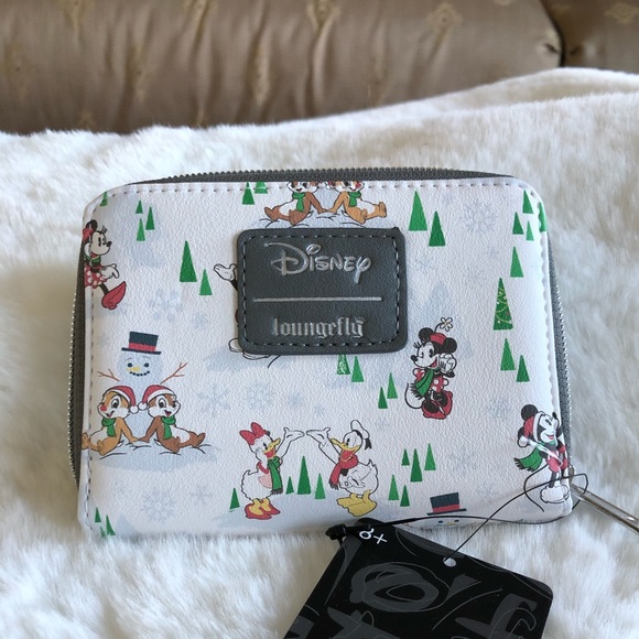 Disney Loungefly Mickey Mouse and Friends Snow Day Christmas Holiday Backpack - Picture 2 of 4